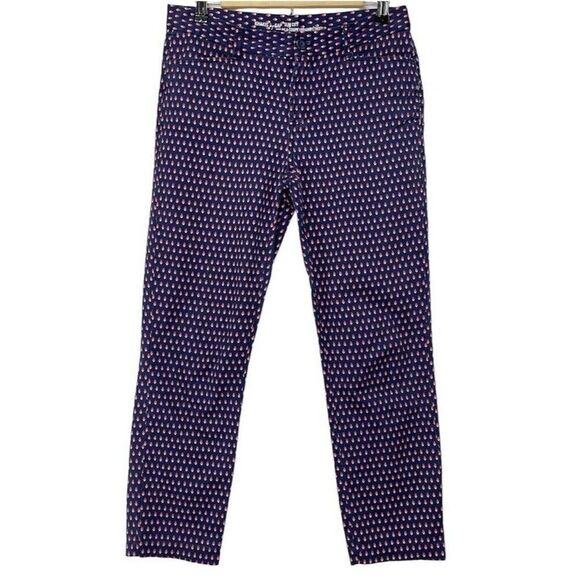 Khakis By Women Size 2 R Patterned Trousers Cotton Multicolored - Picture 2 of 16